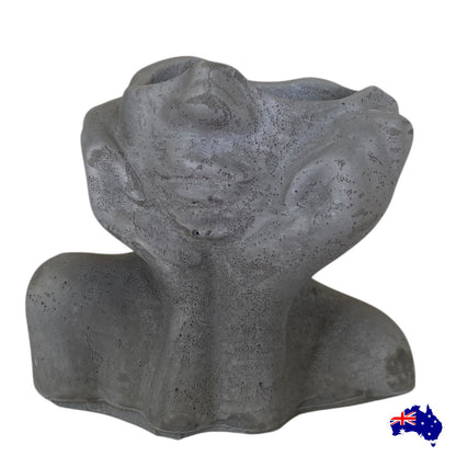 Planter Pot Vase Lady Aussie Handmade Concrete