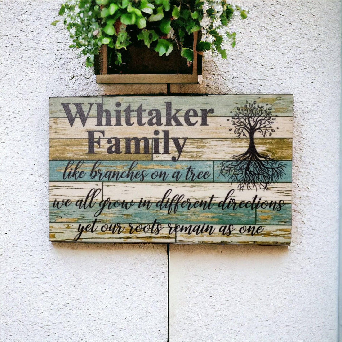 Family Tree Custom Personalised Sign - The Renmy Store Homewares & Gifts 