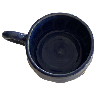Handmade Blue & Gold Moon Phase Ceramic Mug | Australian Made | Wolf and Clay