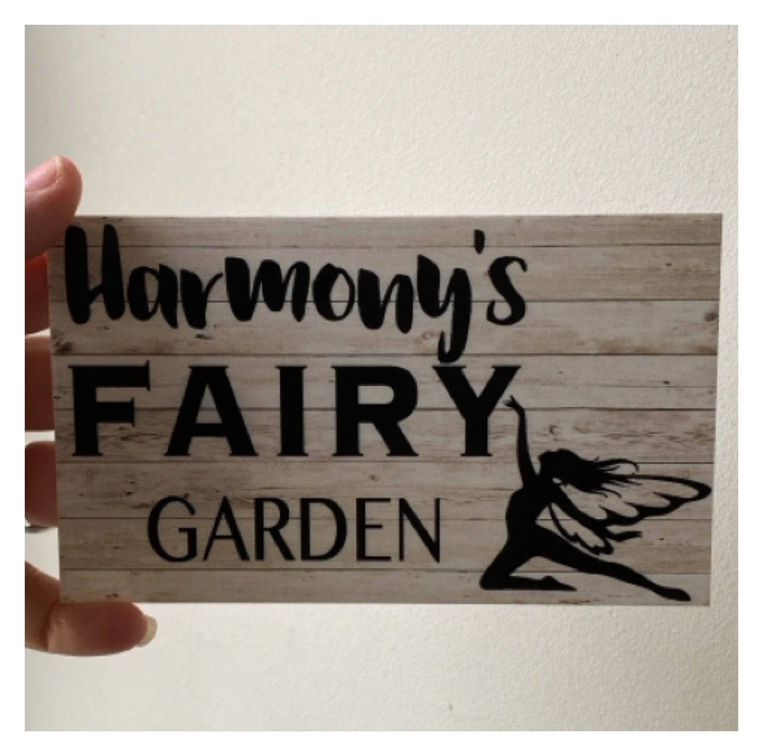 Fairy Garden Custom Name Sign - The Renmy Store Homewares & Gifts 