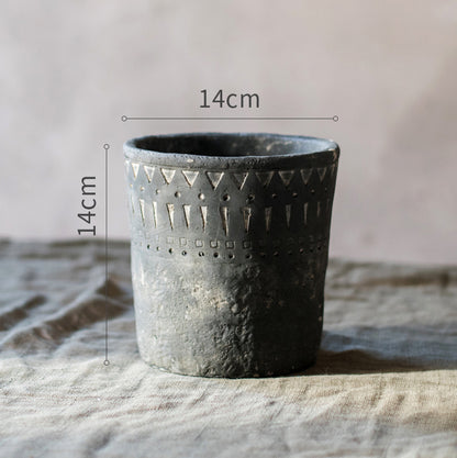 Planter Pot Rustic Dark