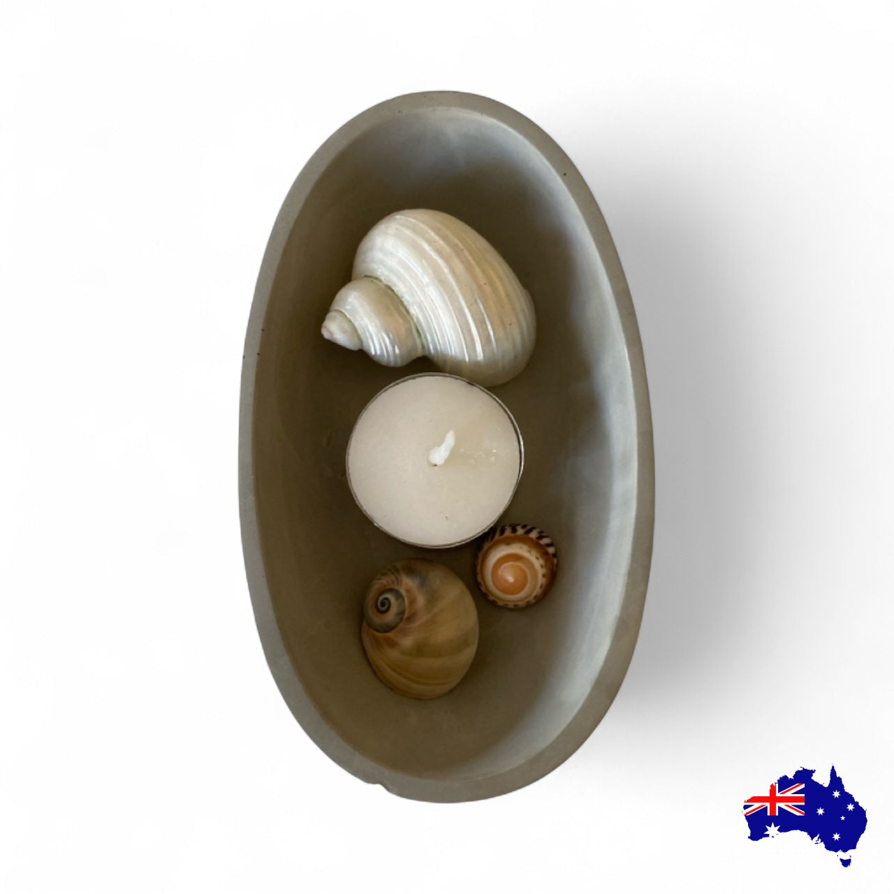 Planter Pot Dish Soap Candle Holder Long Aussie Handmade Concrete