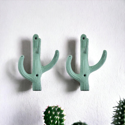 Hook Cactus Double Green Set of 2 - The Renmy Store Homewares & Gifts 