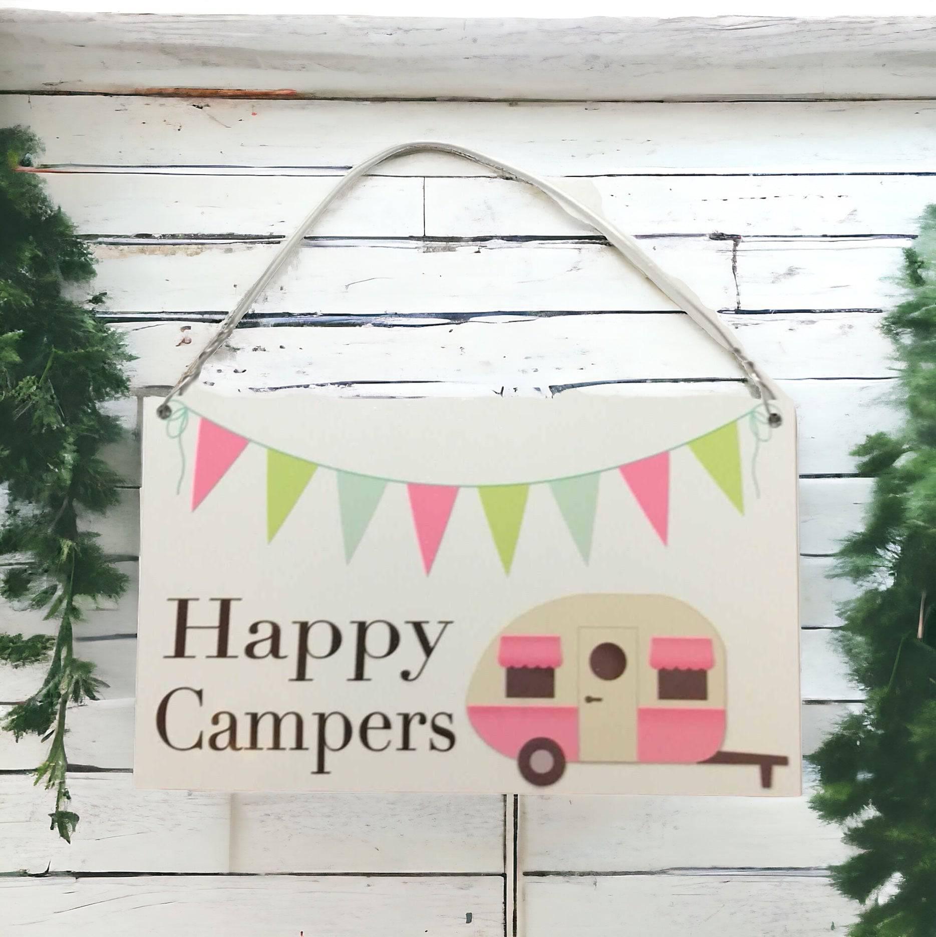 Happy Campers Sign - The Renmy Store Homewares & Gifts 