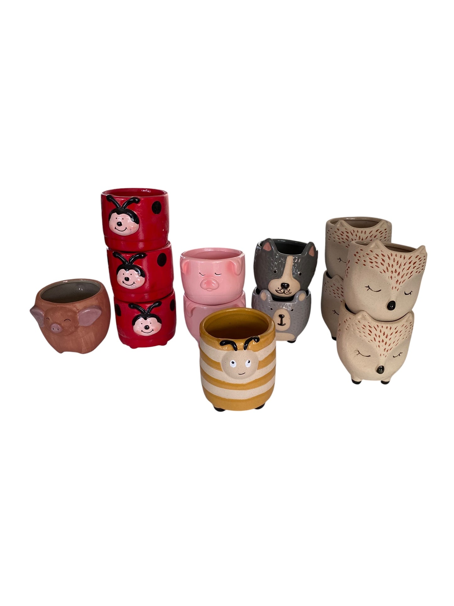 13 Animal Planter Pot Bulk Wholesale Lot | Ceramic Plant Pot