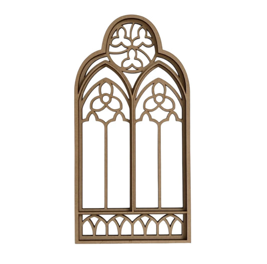 Window Arched Layered 3D Plywood MDF Laser Cut