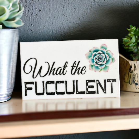 What the Fucculent Succulent Sign - The Renmy Store Homewares & Gifts 