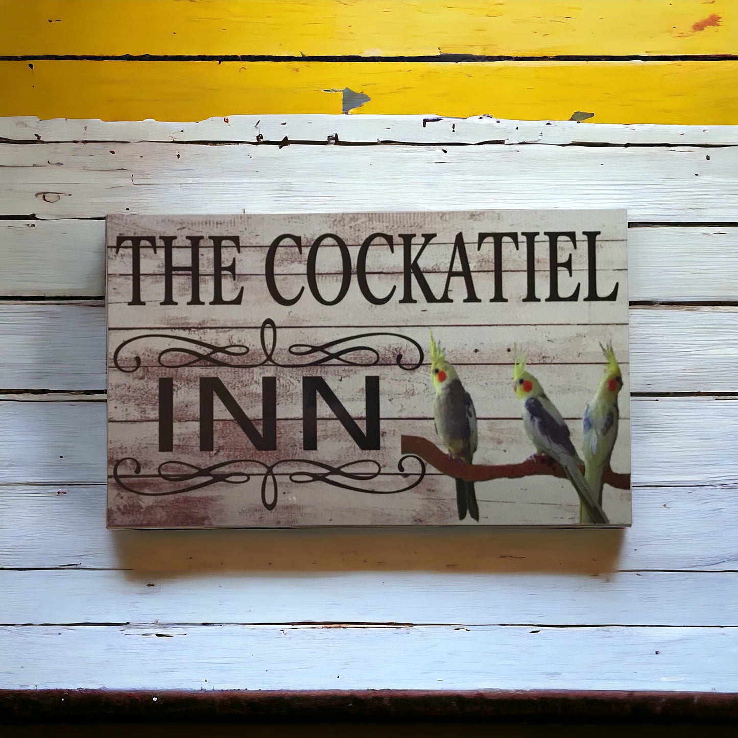 The Cockatiel Bird Inn Sign - The Renmy Store Homewares & Gifts 