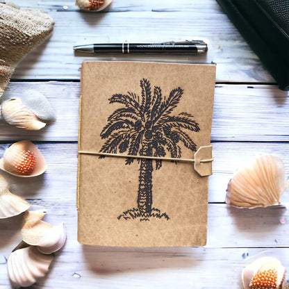 Journal Leather Diary Note Book Date Palm - The Renmy Store Homewares & Gifts 