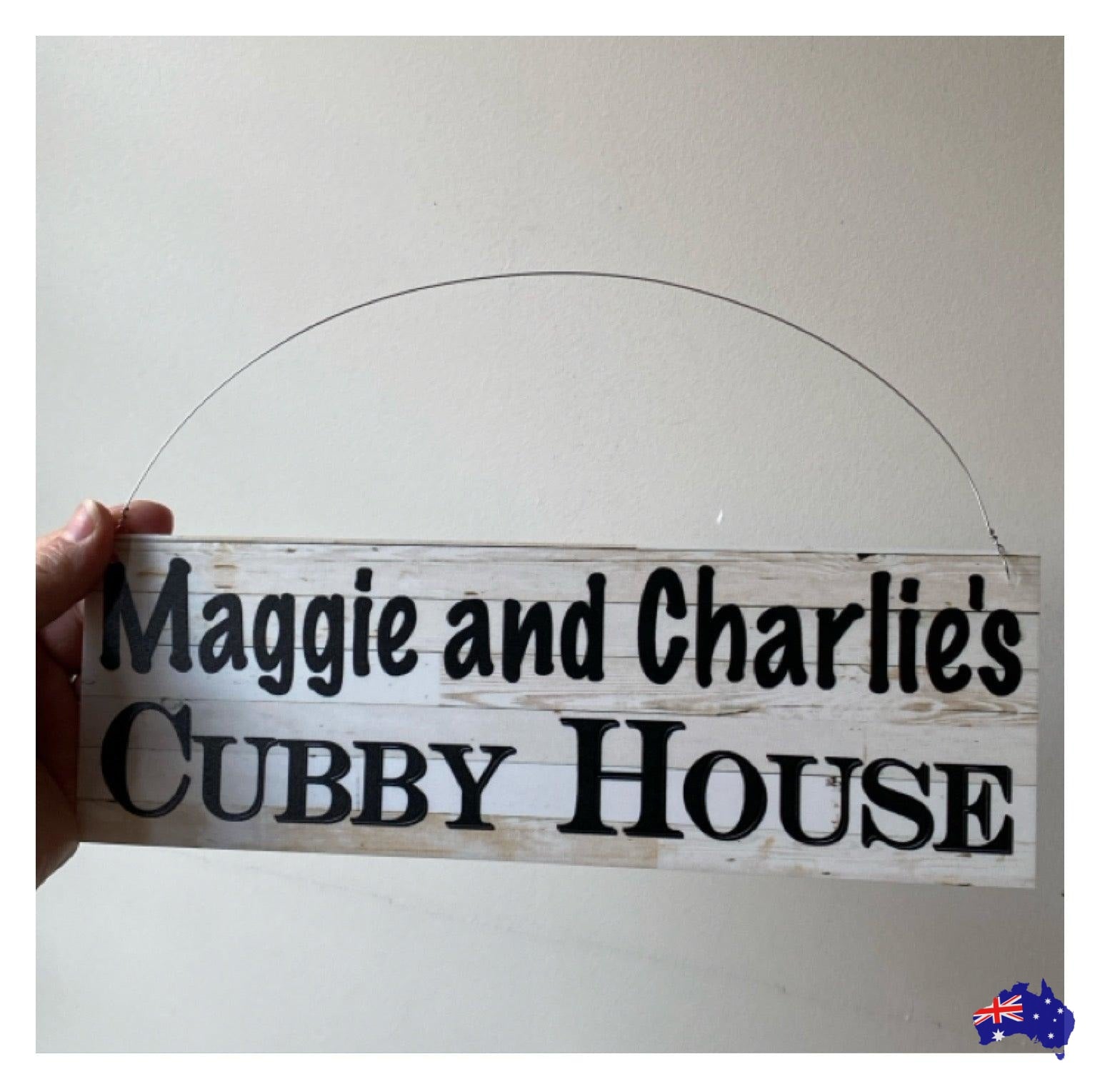 Cubby House Custom Personalised Kids Name Sign - The Renmy Store Homewares & Gifts 