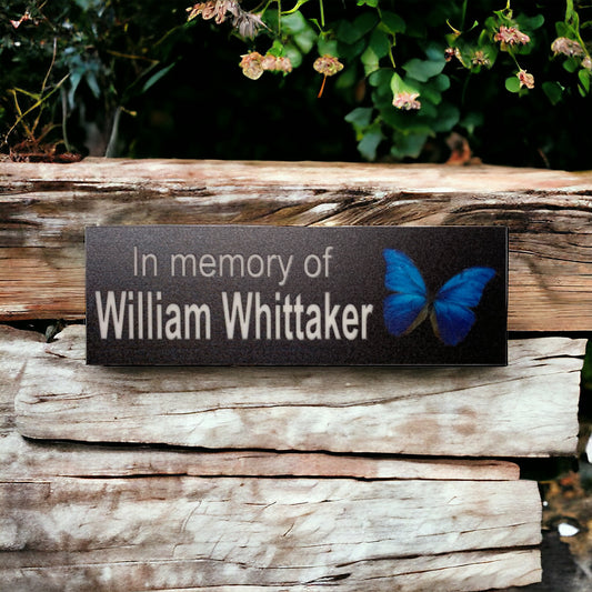 Memorial In Memory Custom Personalised Butterfly Sign