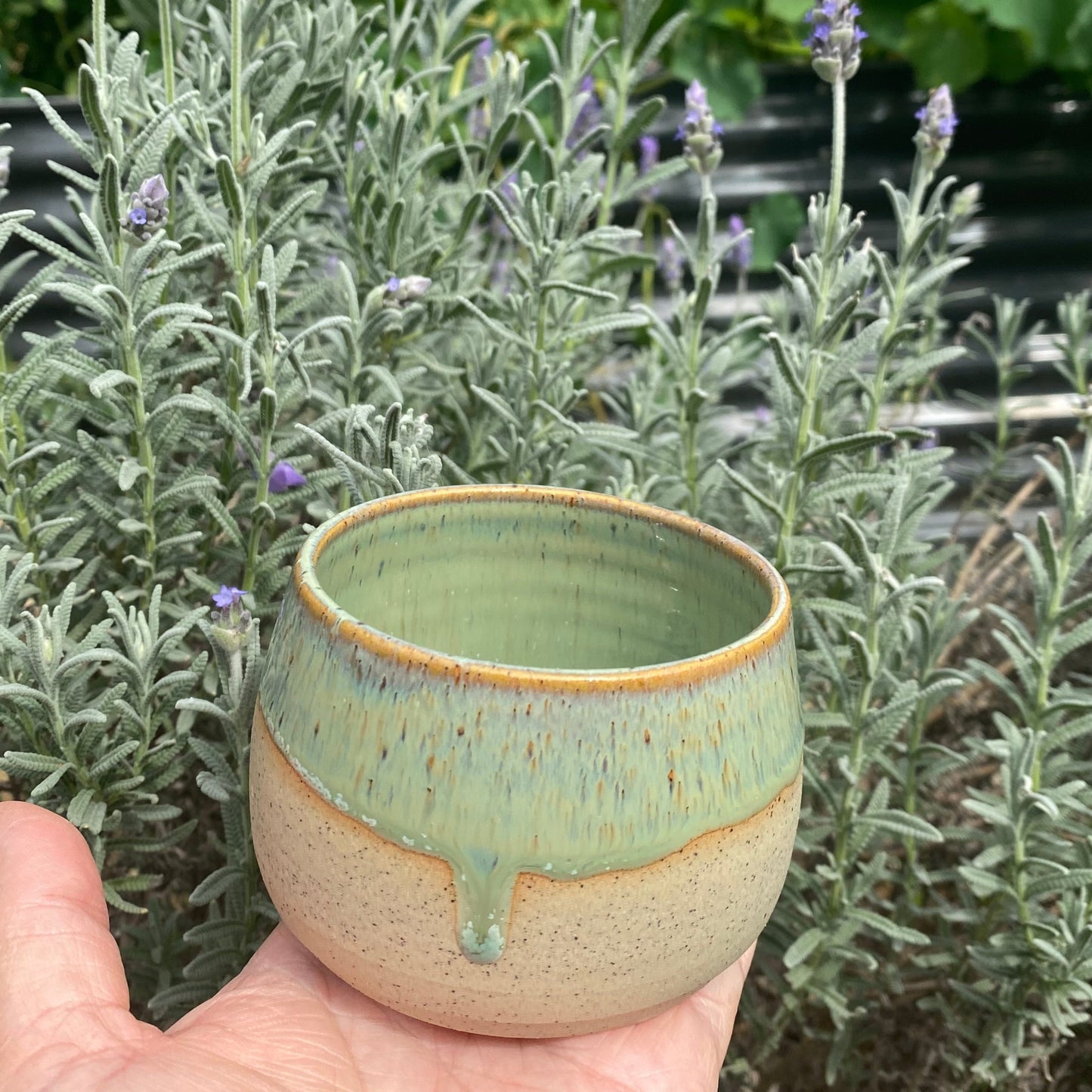 Handmade Green Sage Ceramic Mug Cup | Aussie Made Wolf and Clay Gift