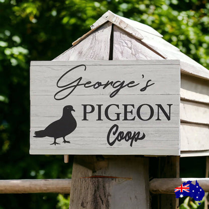 Pigeon Coop Personalised Custom Sign - The Renmy Store Homewares & Gifts 