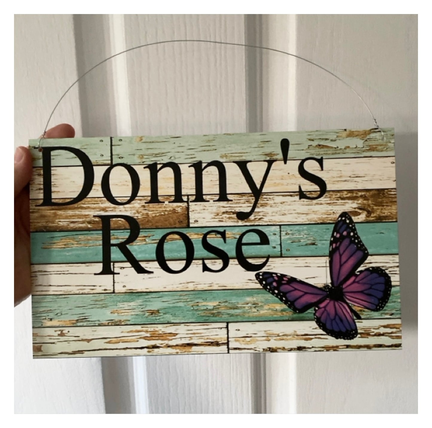 Butterfly Garden Custom Personalised Sign