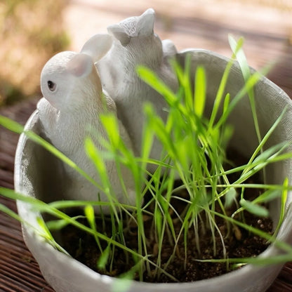 Bunny Rabbit Planter Pot Garden