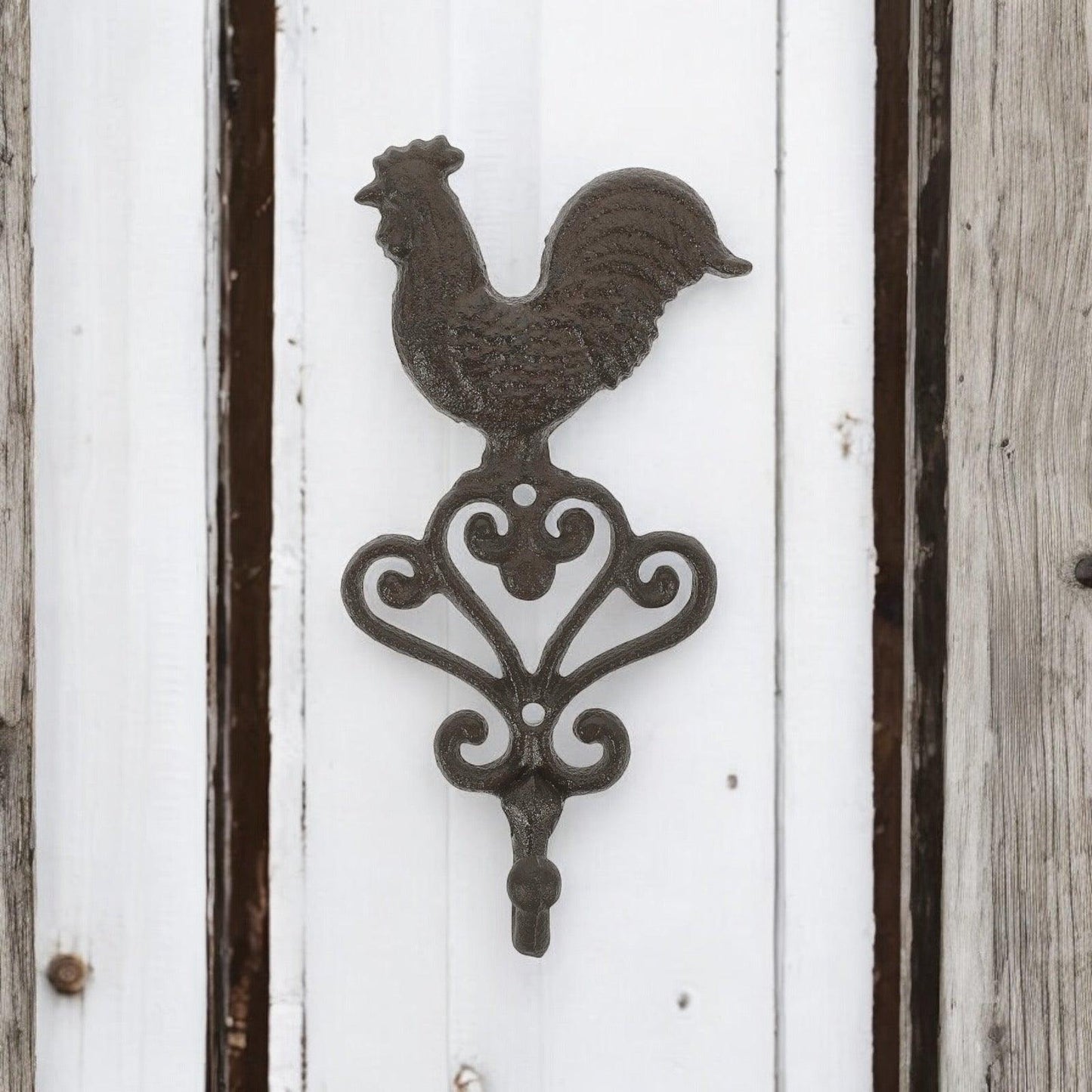 Hook Rooster Cast Iron Farmhouse