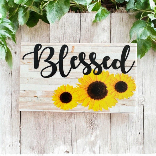 Blessed Sunflower Country Sign