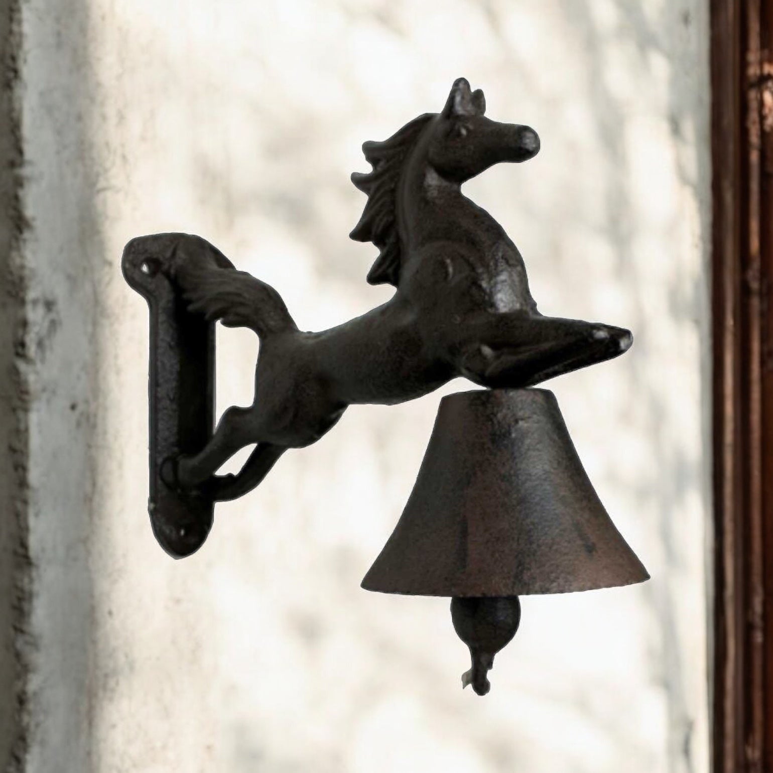 Door Bell Horse Rustic Cast Iron - The Renmy Store Homewares & Gifts 