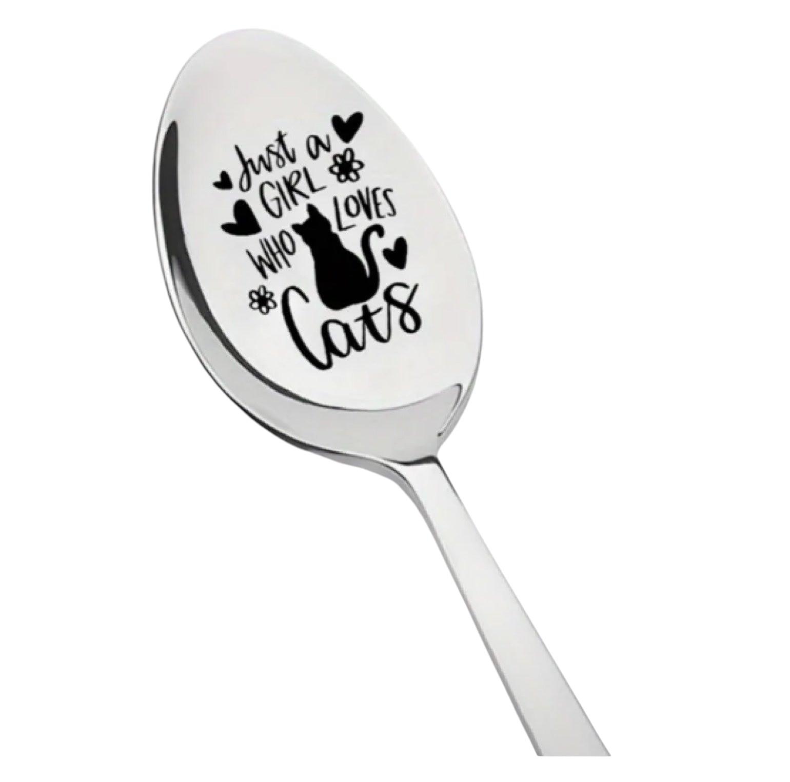 Cat Dish Cloths Spoon Sponges Life Is Perfect Cats Sign Gift Set - The Renmy Store Homewares & Gifts 