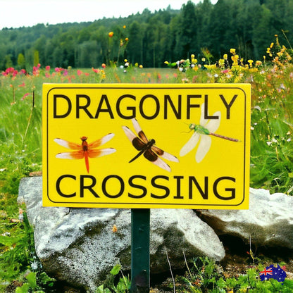 Dragonfly Crossing Sign - The Renmy Store Homewares & Gifts 