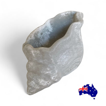 Candle Holder Shell Coastal Aussie Handmade Concrete