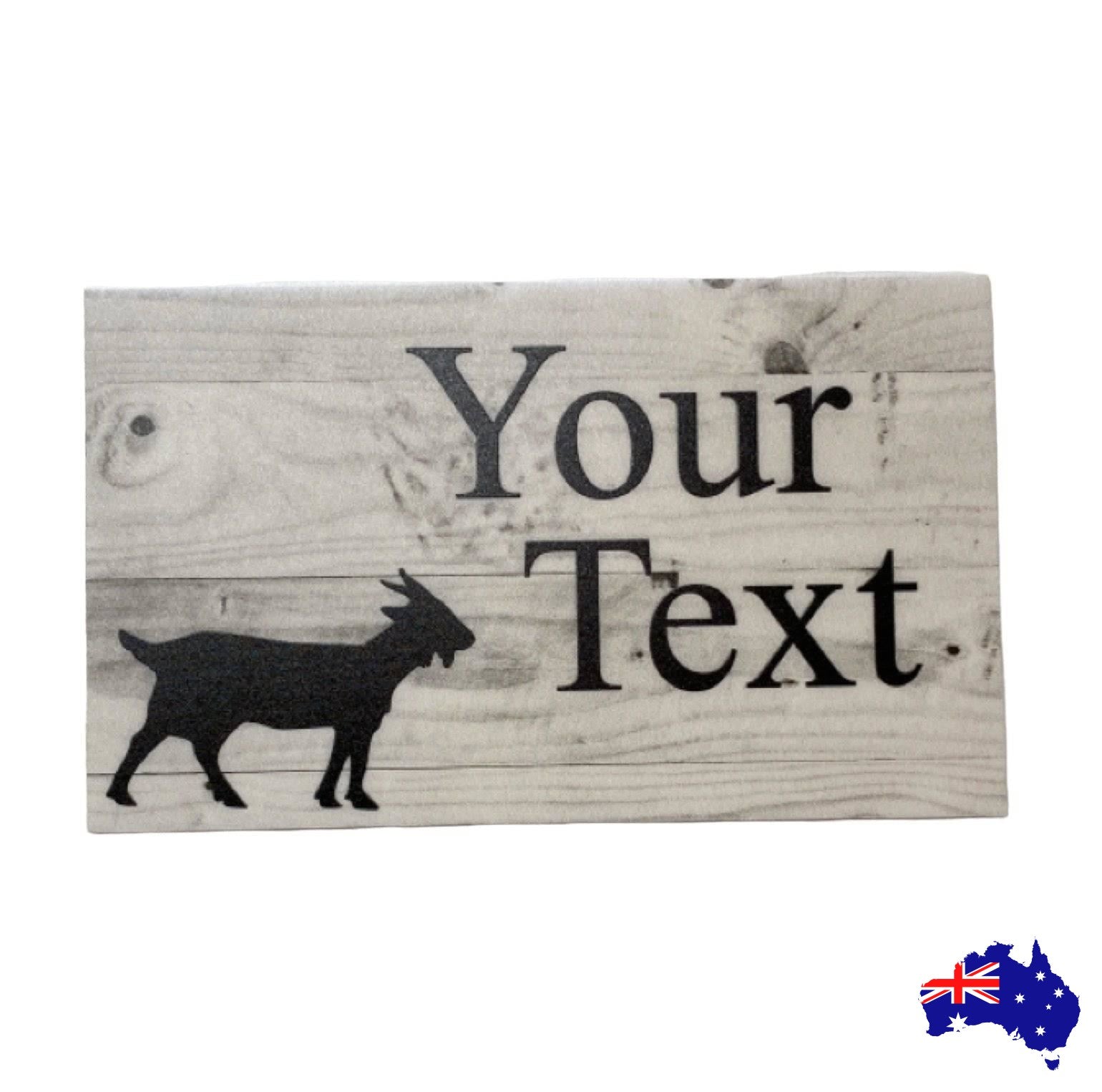 Goat Custom Persoanlised Country Farm Sign - The Renmy Store Homewares & Gifts 