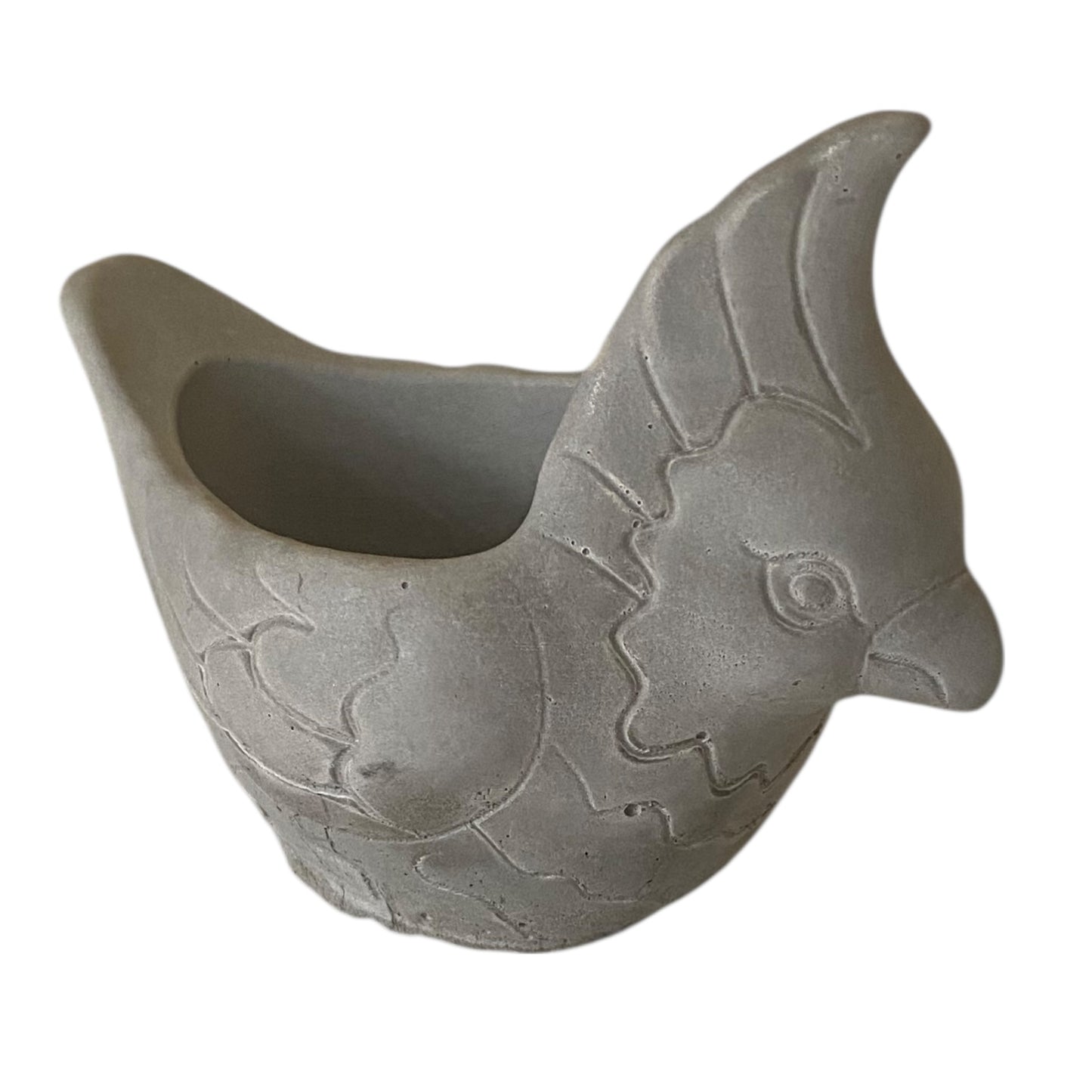 Planter Pot Bird Parrot Aussie Handmade Concrete