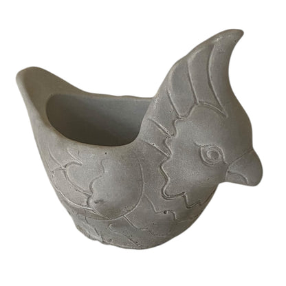 Planter Pot Bird Parrot Aussie Handmade Concrete