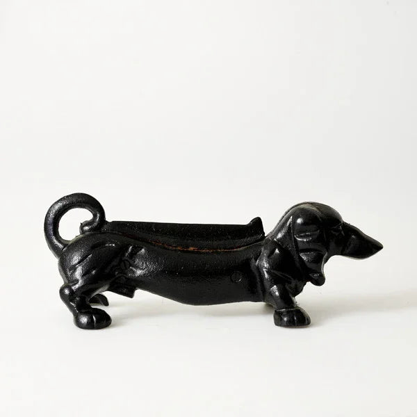 Shoe Scraper Dachshund Dog Cast Iron 34cm