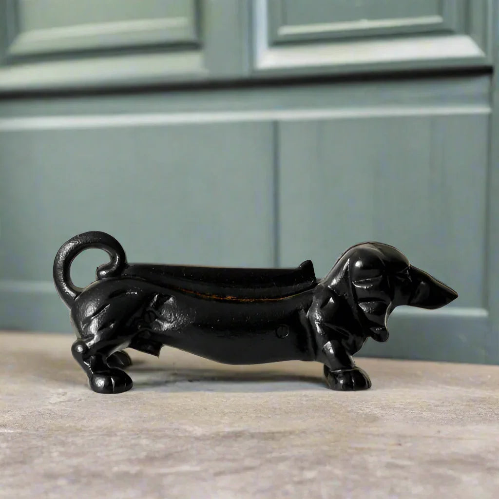 Shoe Scraper Dachshund Dog Cast Iron 34cm