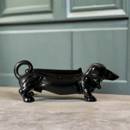 Shoe Scraper Dachshund Dog Cast Iron 34cm