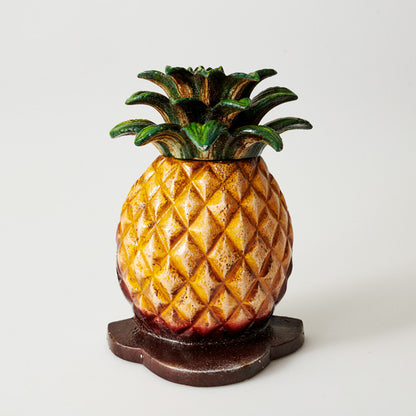 Door Stop Pineapple Tropical Coastal Cast Iron