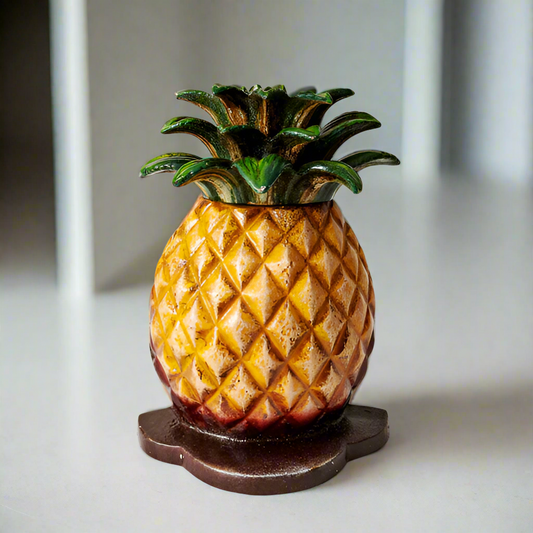 Door Stop Pineapple Tropical Coastal Cast Iron