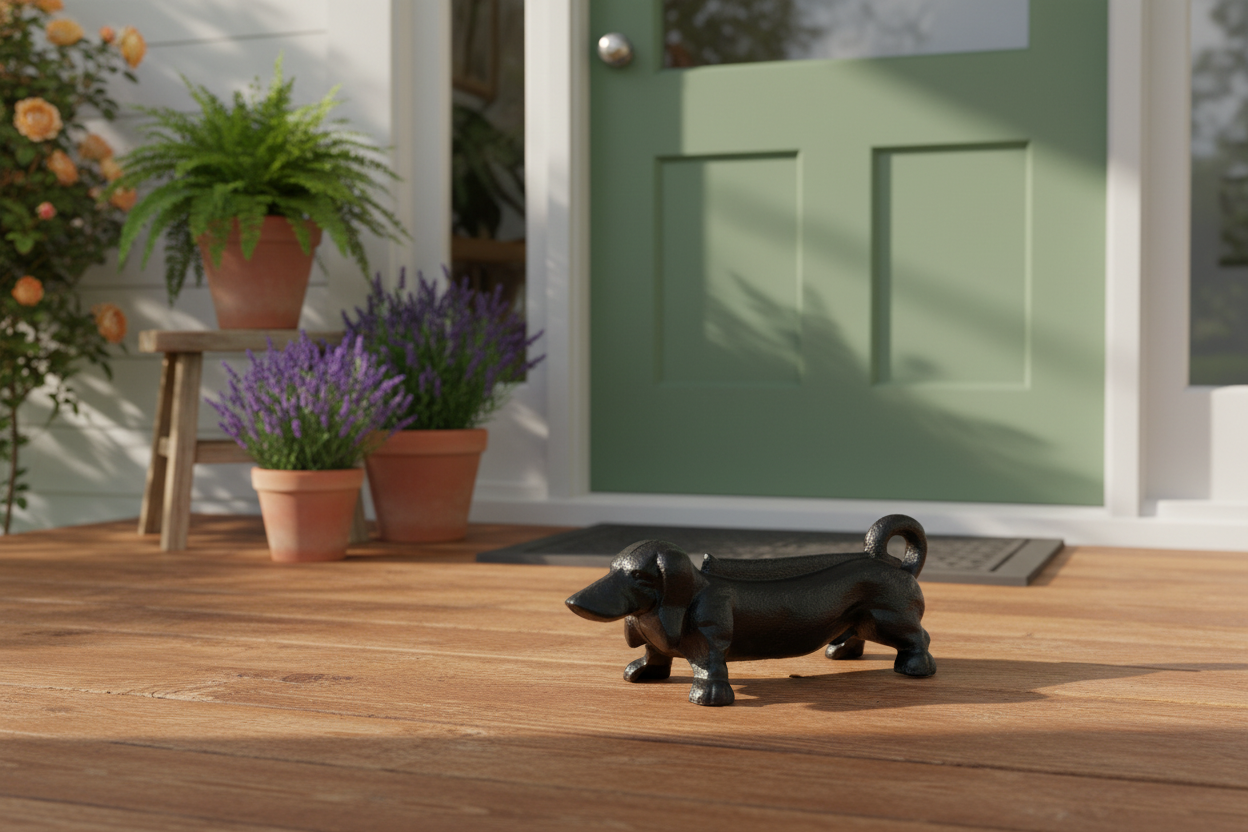 Dachshund Boot Scraper Cast Iron 23cm - Shoe Scraper Australia
