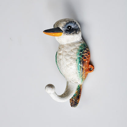 Kookaburra Bird Iron Hook 15cm x 8cm | Cast Iron Wall Hook
