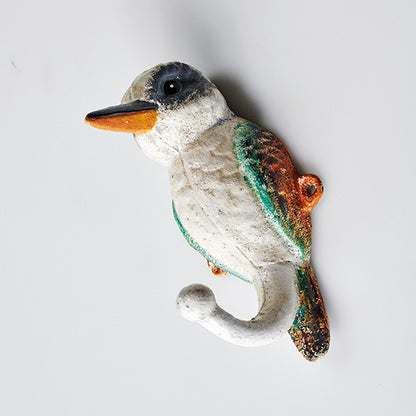 Kookaburra Bird Iron Hook 15cm x 8cm | Cast Iron Wall Hook