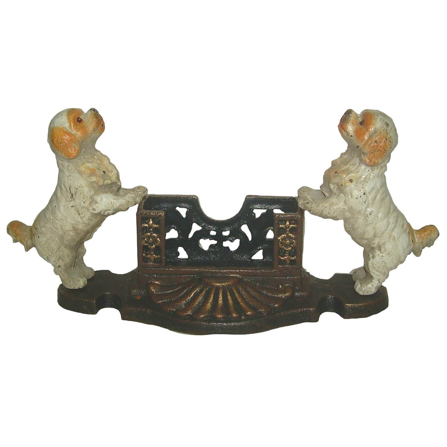 Cavalier King Charles Spaniel Business Card Holder - Cast Iron Desk Decor