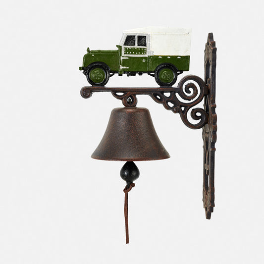 Rover 4WD Vintage Cast Iron Doorbell 33cm | English Country Rustic Decor