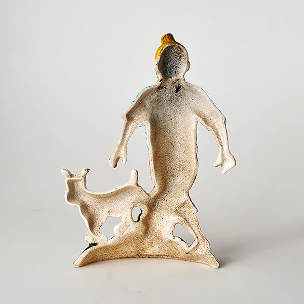 Tintin & Snowy Dog Doorstop - Vintage Cast Iron Door Stop