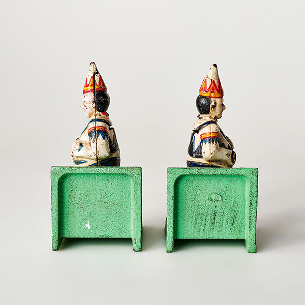 Clown Bookend Vintage Cast Iron Book End 18cm