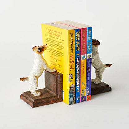 Book Ends Bookend Dog Terrier Cast Iron