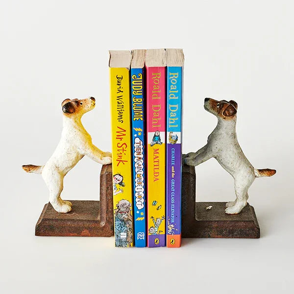 Book Ends Bookend Dog Terrier Cast Iron