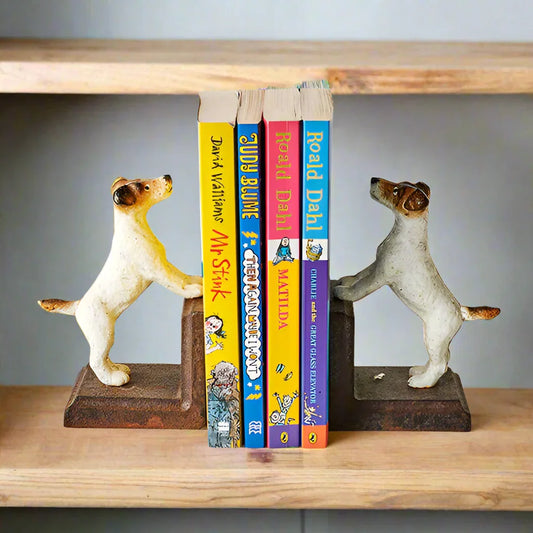 Book Ends Bookend Dog Terrier Cast Iron