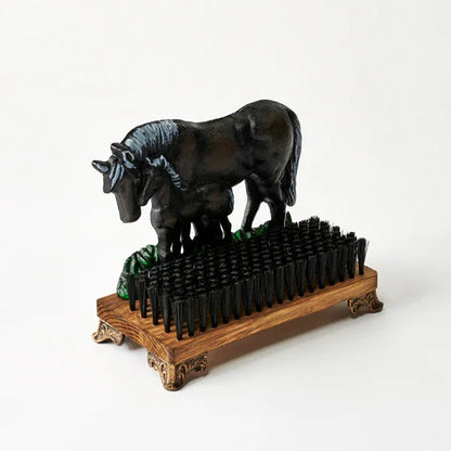Shoe Scraper Horse Foal Brush Country Cast Iron