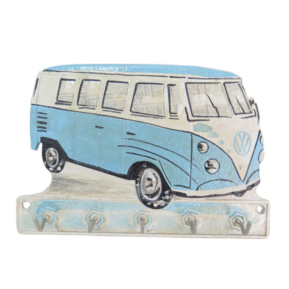 Kombi Blue Hook Key Rack Vintage