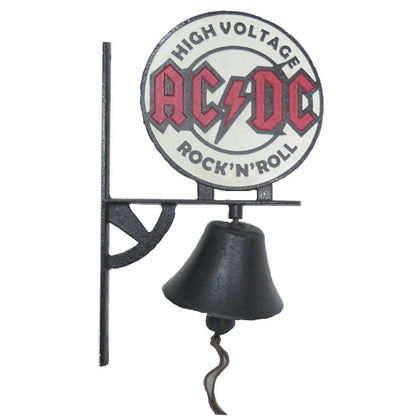 Doorbell AC/DC Rock & Roll Vintage Rustic Cast Iron