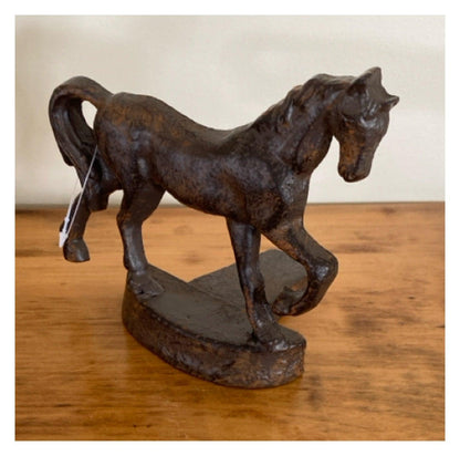 Horse Prancing Door Stop Cast Iron - The Renmy Store Homewares & Gifts 