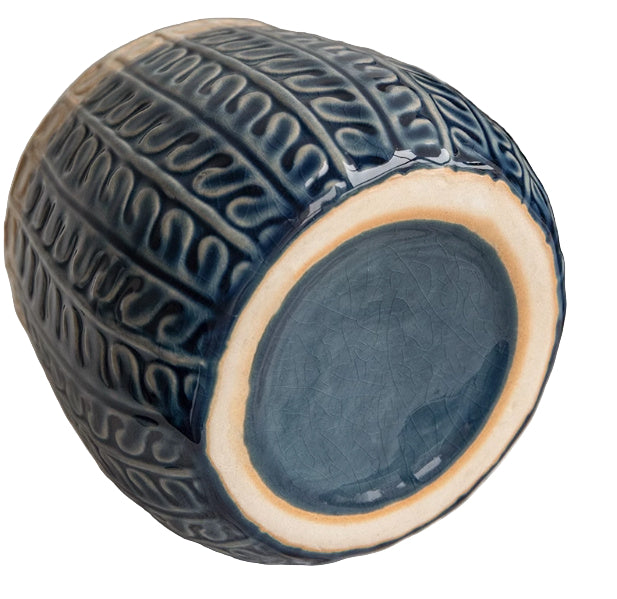 Planter Pot Garden Blue Glaze