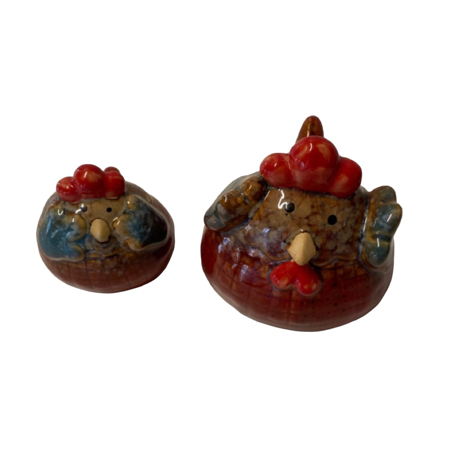 Chicken Rooster Set of 2 Tartan Ornament - The Renmy Store Homewares & Gifts 