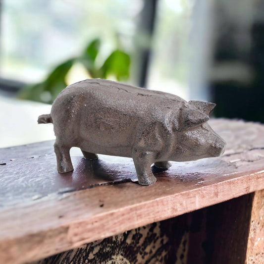 Pig Cast Iron Country Ornament - The Renmy Store Homewares & Gifts 